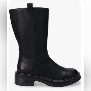 Black Uptonn Mid-Calf Boots with memory foam
